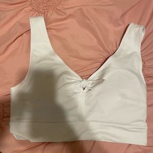 Cute White Sport Bra